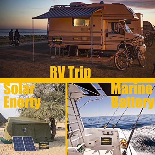 Adcbatt 12V 100Ah Lifepo4 Battery Lithium 100Ah With Low Temp Cut Off 12V Rv Deep Cycle Battery For Solar Storage Built-In 100A Bms #TOP4