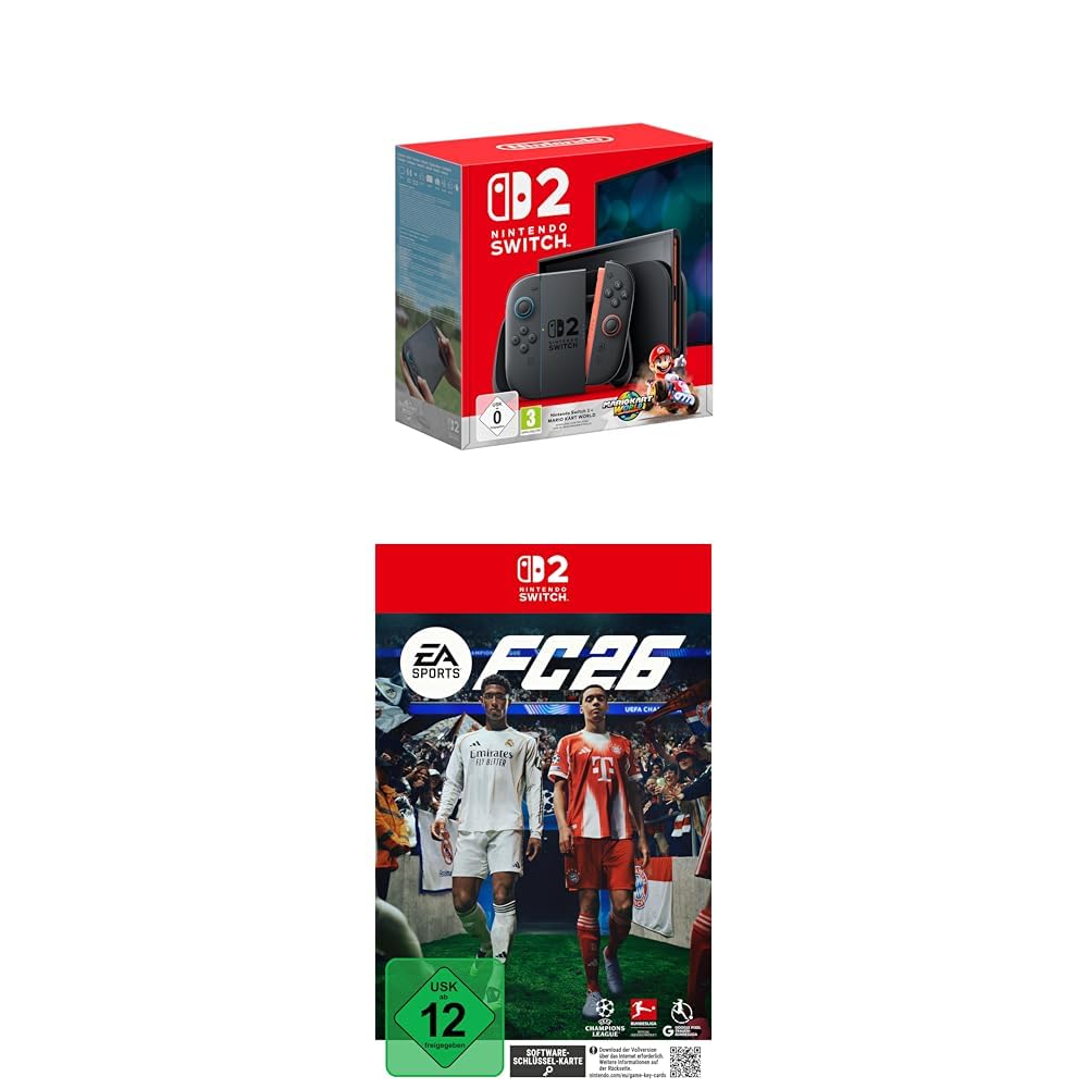 Nintendo Switch 2 + Mario Kart World & EA SPORTS FC 26 Standard