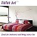TIKTAK ART Removable Cherry Blossom Japanese Sakura Tree Wall Decal - BIG SIZE - Easy Peel And Stick DIY Decal