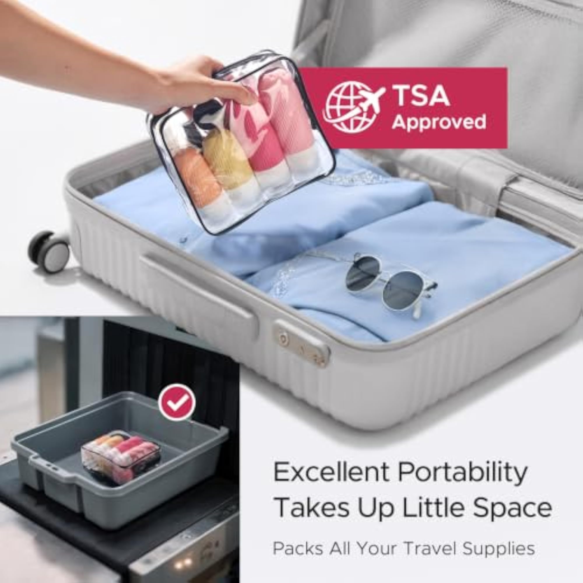 23 Pack Travel Bottles Set, TSA Approved Travel Size Toiletries