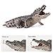 THINKBAY 4PCS Safari Alligator Crocodile Animal Toy Figurines, Realistic Plastic Animal Figures for Kids,Includes Caiman & Nile Crocodile and 2 Alligators, Party Favors Cake Toppers for Boys Girls