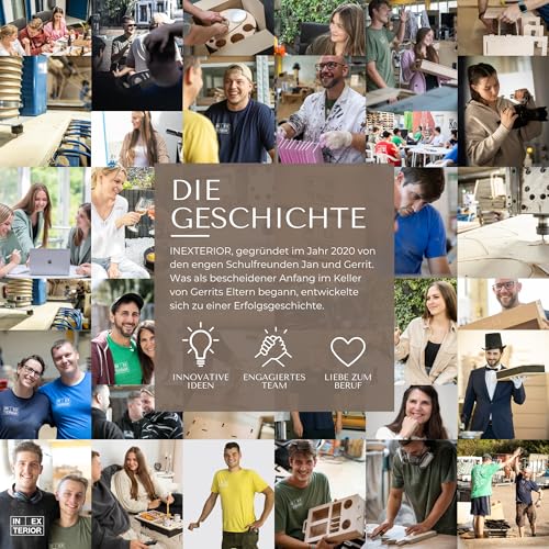 INEXTERIOR KnabberBar - PERSONALISIERBAR - handgefertigt in Deutschland – 6 Snackschalen für Chips und Snacks – Servierplatte für Partys – Bild 8