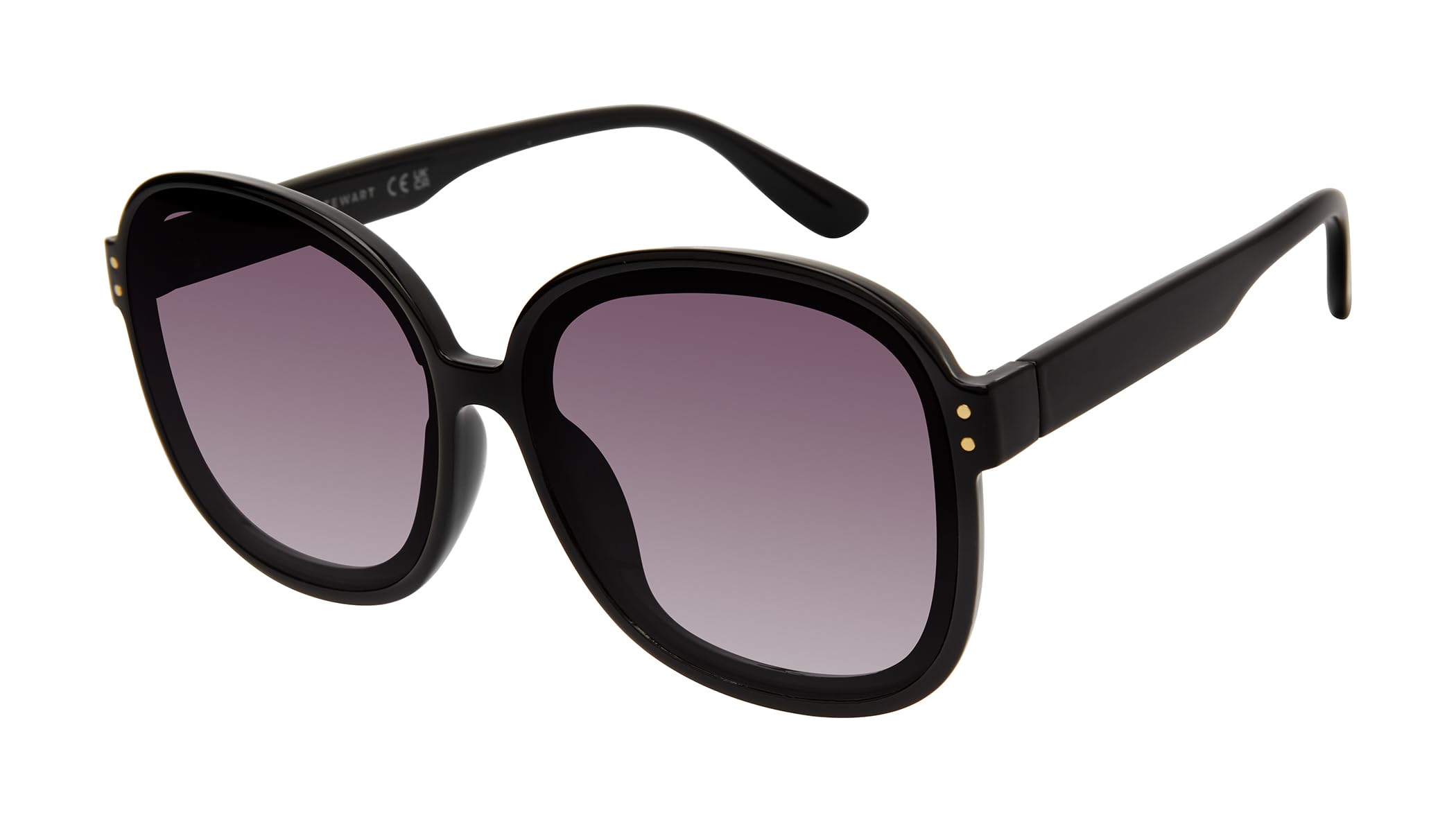 Martha Stewart Oversized Soft-Square Plastic Frame with Smooth Rounded Edges and a Classic Feminine Silhouette