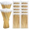 500/1000 Count 6” Long Round/Pointed Cotton Swabs Durable Stem, Lint- Free Gun Cleaning Swabs Pure Cotton Tips for Gun Maintenance, Makeup, Pet Care, Equipment (Detailed Work)