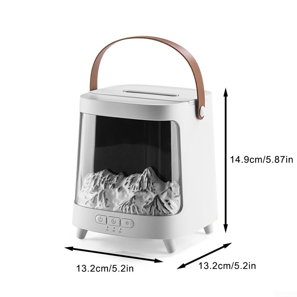 Umidificatore a fiamma diffusore di aromi 7 colori luce silenzioso telecomando per la casa ufficio camera da letto soggiorno meditazione