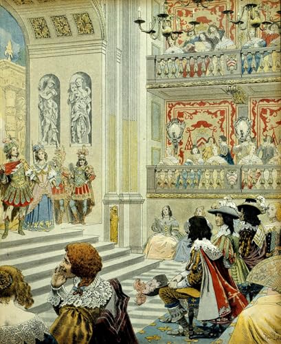 Histoire de France Représentation au Théâtre Poster pour Salon Élégant 60x90cm