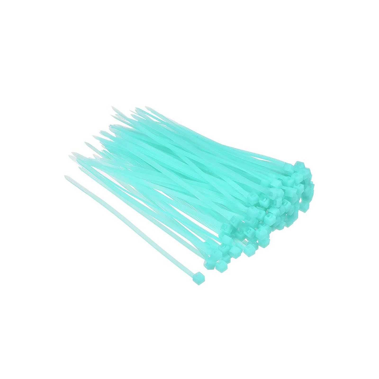 Unifizz 100PCS PCS Cable Zip Ties 100mm x 2.5mm Light Blue – Self-Locking Nylon Tie Wraps Nylon Cable Wire Ties for Household, Office & DIY Use