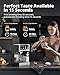 AIRMSEN 20 Bar Espresso Machine with Automatic Milk Frother, Cappuccino & Latte Coffee Maker with Quick Brew Dual Boiler (1350W + 1000W), Stainless Steel, 60oz Water Tank, Touchscreen