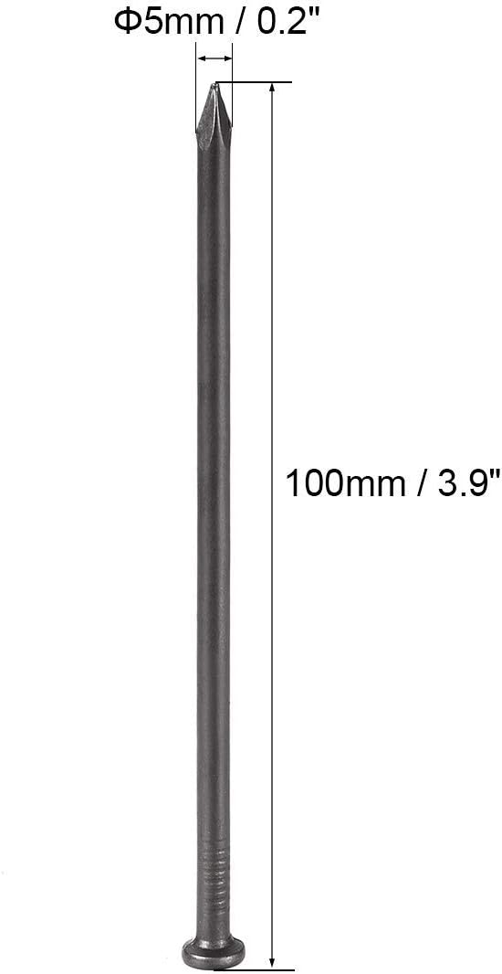 XYWHPGV Hardware Nails Wall Tip Carbon Steel Nails Concrete Nail 100mm (3.9mm) 5mm Rod Diameter 10pcs(a46c9 71ad0 006c7 b52a3 c0a2d 729b4