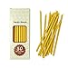 50 Votprof Pure Beeswax Decor Taper Candles ( 6") Natural Honey Scent Birthday Cake