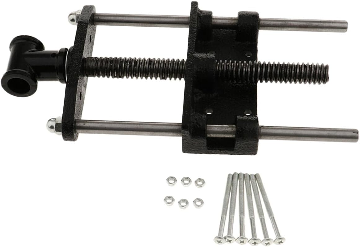 Woodworking Table Plier with 7-inch Guide Rod Dual Connecting Rods Lightweight Wood Table Clamp for DIY Woodworking and Workshop Use