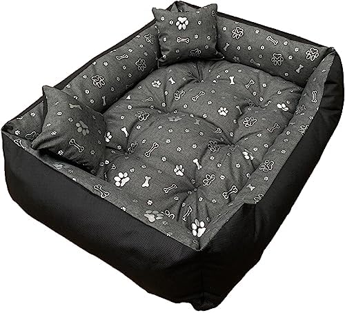 Bjird Hundebett XXL Wasserdicht - Waschbares Hundesofa Mit Kissen