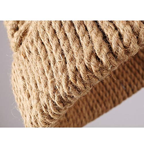 Lustre rustic à tête unique en corde tressée de style américain