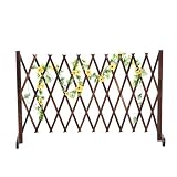 YQGOO Gartenzaun, expandierender Gitterholzzaun/beweglicher Zaun/expandierender Zaun für Miniatur-Gartenornamente Zaunholz 120CM