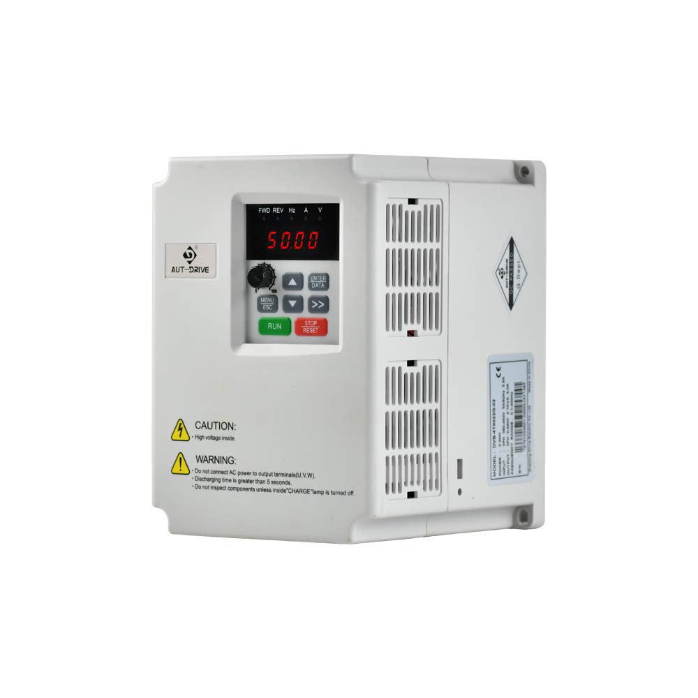 Upgrade Variable Frequency Drive VFD AC 220V 2.2KW 3HP Inverter Frequency Converter for Spindle Motor Speed Control (Single Phase Variable)