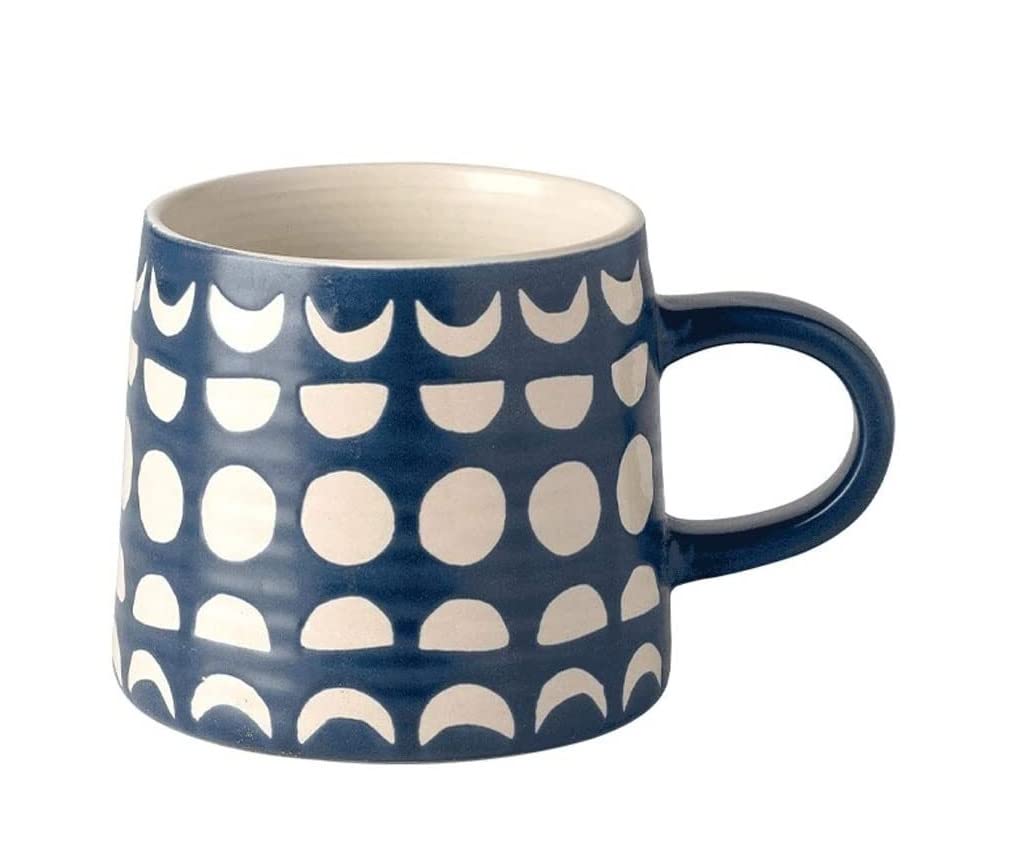 Tasse Kaffeebecher Kaffeetasse Mit Geometrischem Muster, Große Keramiktasse 400 Ml, Kaffeetasse, Trinkbecher, Tolles Geschenk for Die Familie Teetasse Kaffeetassen (Color : E)