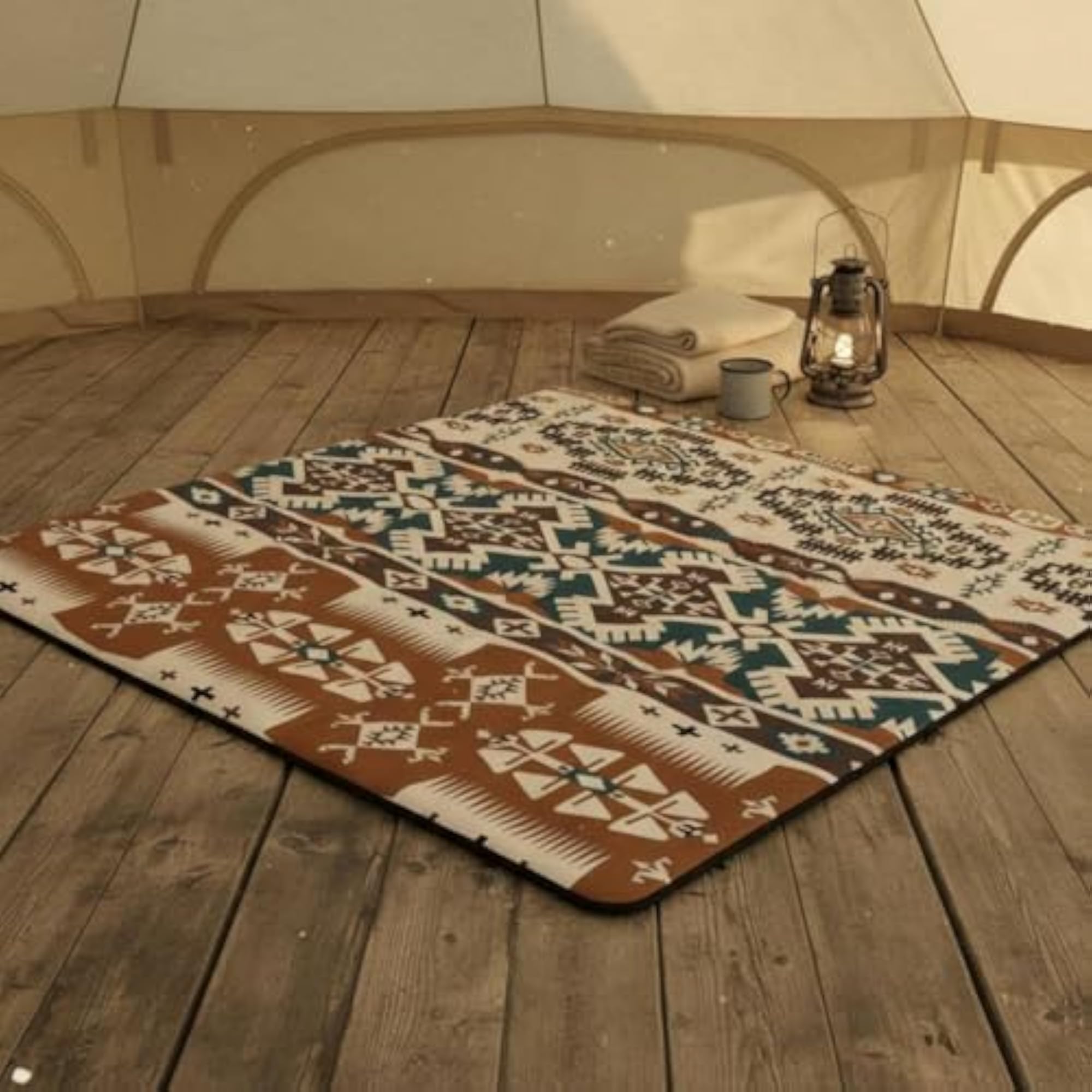 Seamless-Bonded Tent Mat Thickened Machine Washable Tent Pad