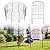 KIMAZO 32.5in (H) x 10ft (L) Tall Decorative Garden Fence - 7 Pack Garden Fencing, Rustproof Metal Wire Panel Border Animal Barrier for Dog, Flower Edging for Yard Landscape Patio Outdoor Decor