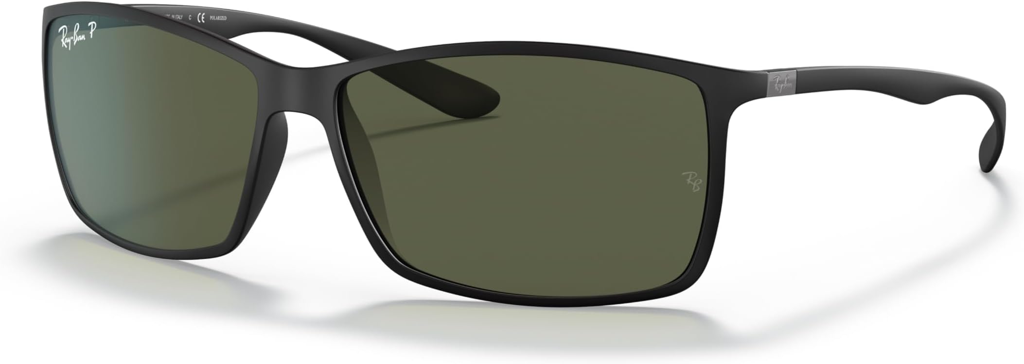 Ray-Ban mens 0RB4179 Sunglasses, Matte Black/Polarized Green, 62 mm