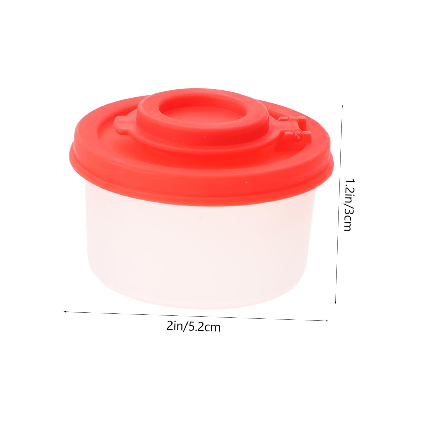 ABOOFAN 2Pcs Portable Pepper Storage Bottles Transparent Condiment Containers for Clamshell Design Easy to Use for Kitchen and Dining