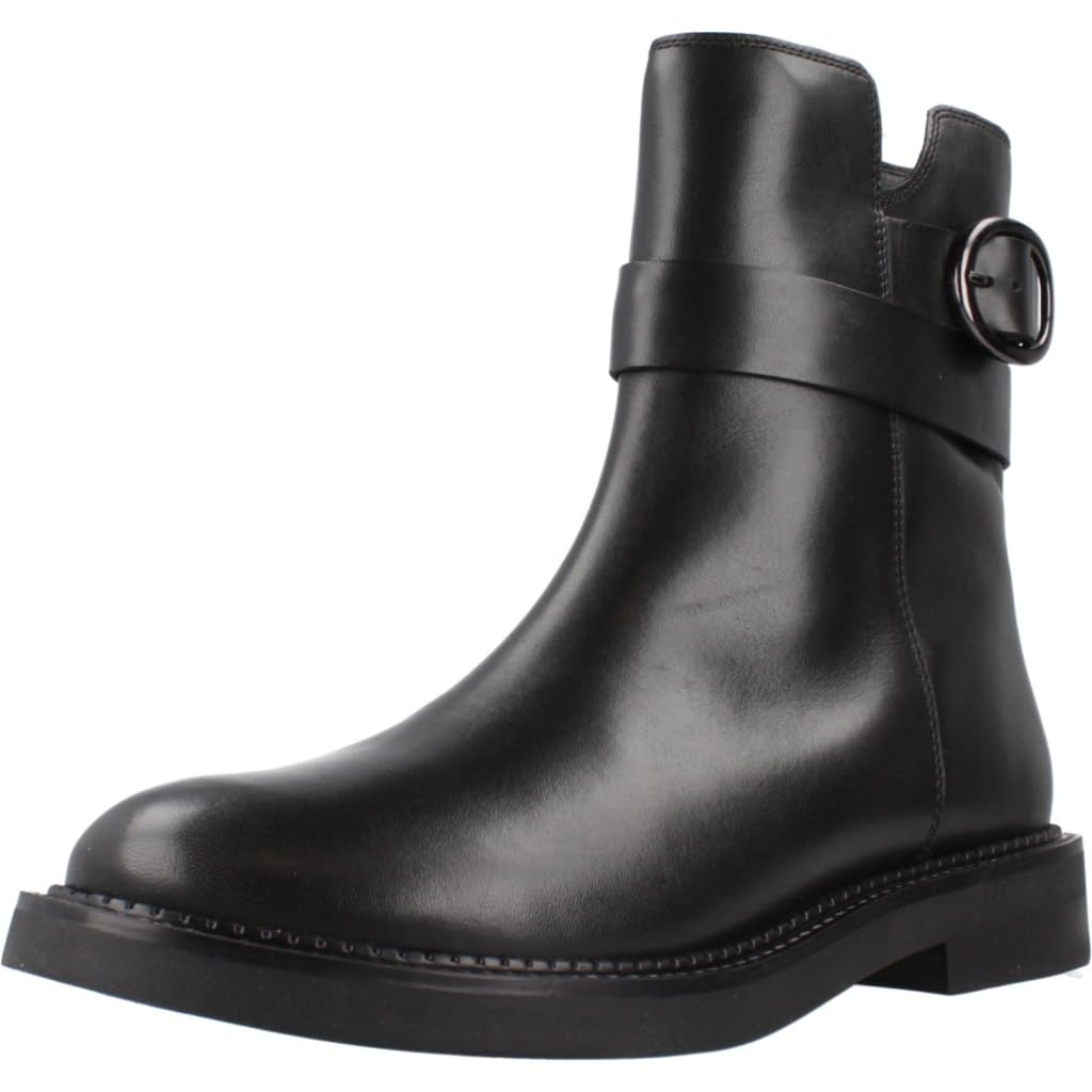 Geox Women's D Serilda D Ankle Boot, Black, 8 UK