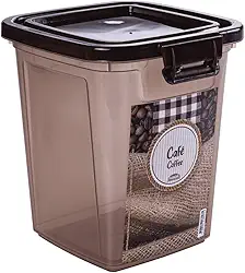 Pote Quadrado Café Plasútil Marrom 1.8 L