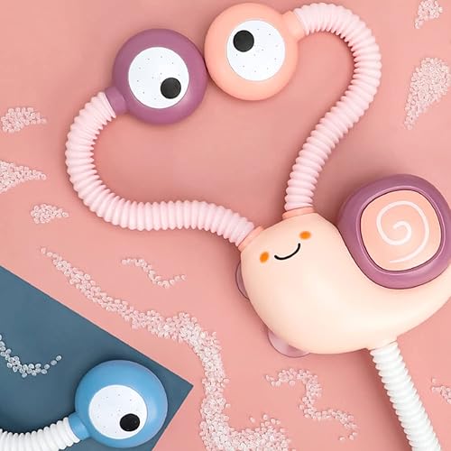 Miniatura 2 de Cabeza de baño para bebé, juguete de baño para bebés, juguete adorable de caracol para niños, juguete de ducha de juguete para baby shower, color