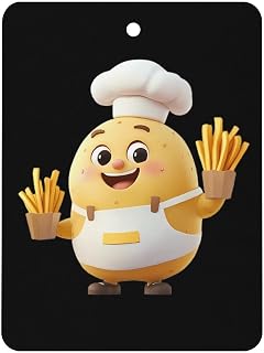 Potato Chef with French Fries 1 Pcs Car Air Freshener Automotive Fragrance Scent Tablets Interior Decorations
