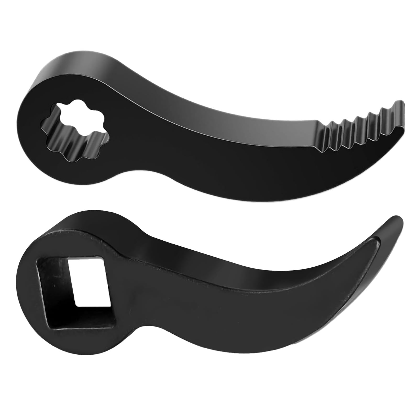 AABDTYYD 2 Pcs 1/2 Inch Breaker Bar Compatible Pry Bar Wrench Adapter Head