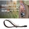 PGYTECH Camera Wrist Strap Slim Trendy Style, Adjustable Quick Release Anti-Drop Braided Rope Camera Hand Strap Holds 55.1lb for Fujifilm/Sony/Nikon/Canon Camera/Phone for Photographers,Twilight Black
