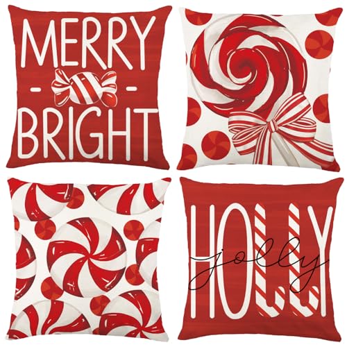4pcs Christmas Pillow Covers
