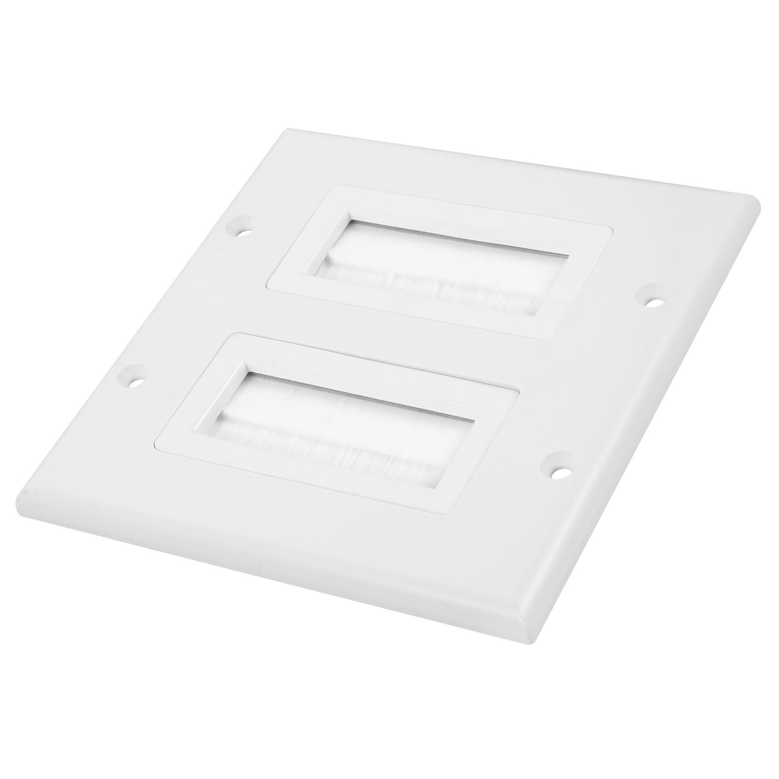 Placa de pared cepillo doble puerto con cerdas protectoras antianudado