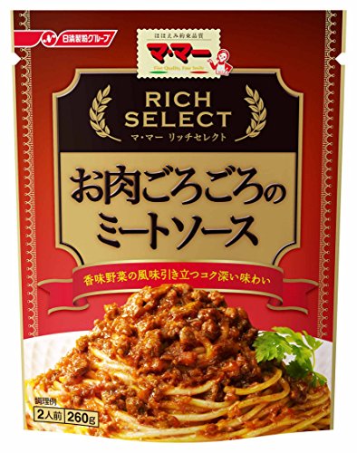 マ・マー リッチセレクト お肉ごろごろのミートソース 260g×6個
