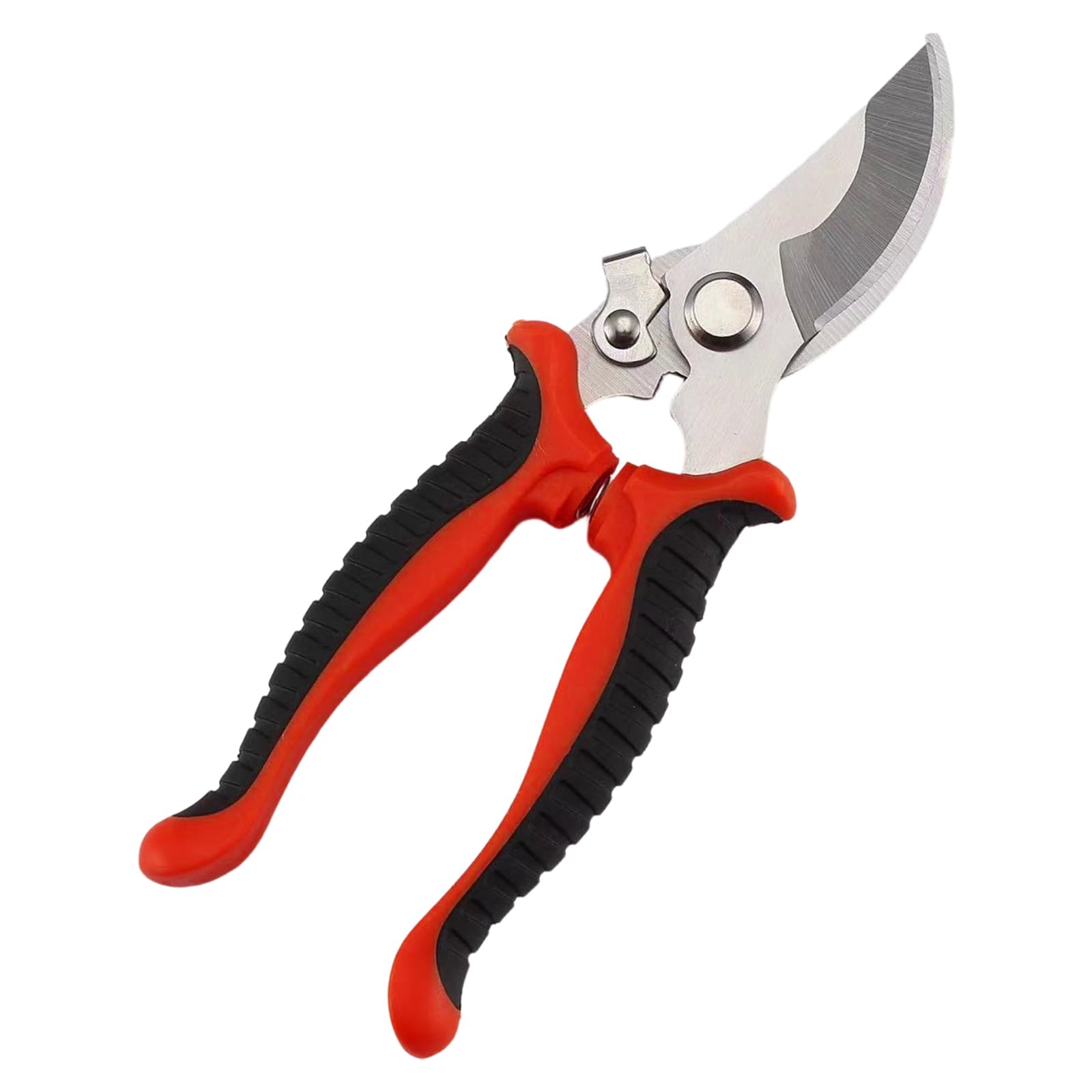 Zepfjhe Red Premium Stainless Steel Pruning Shears Cutter Scissors For Gardening With Comfortable Ergonomic Handle And Cutter