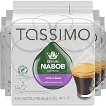 Tassimo Nabob Cafe Crema Coffee, 70 T-Discs 5 Boxes of 14 T-Discs {Imported from Canada}
