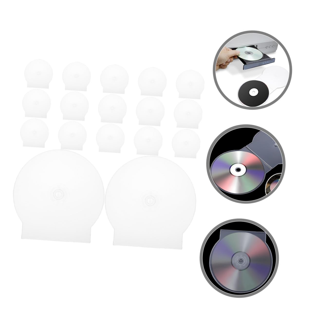 50 Pezzi Custodie Trasparenti per CD in Plastica Rigida Scatole Porta CD Portatili Antigraffio per Dvd e Dischi Musicali Custodie Singole Leggere per Viaggi e Archiviazione