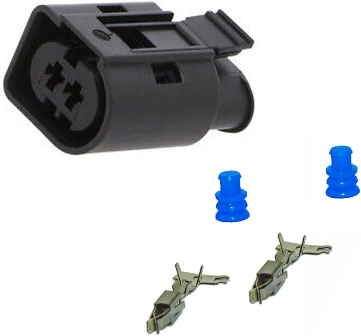 1x Connector 2 pin for Audi 1-967412-2 w/out wire