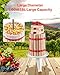 VEVOR 1.6 Gal/6L Fruit Wine Press, Solid Wood Basket with 8 Blocks, Heavy Duty Manual Juice Maker, Cider Apple Grape Tincture Honey Olive Oil Making Press with Handle for Kitchen, Home