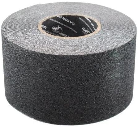 for 4" x 60' Black Anti-Slip Safety Grit Tape, Black, Anti-Slip, Safety, grit Tape, 4" x 60'
