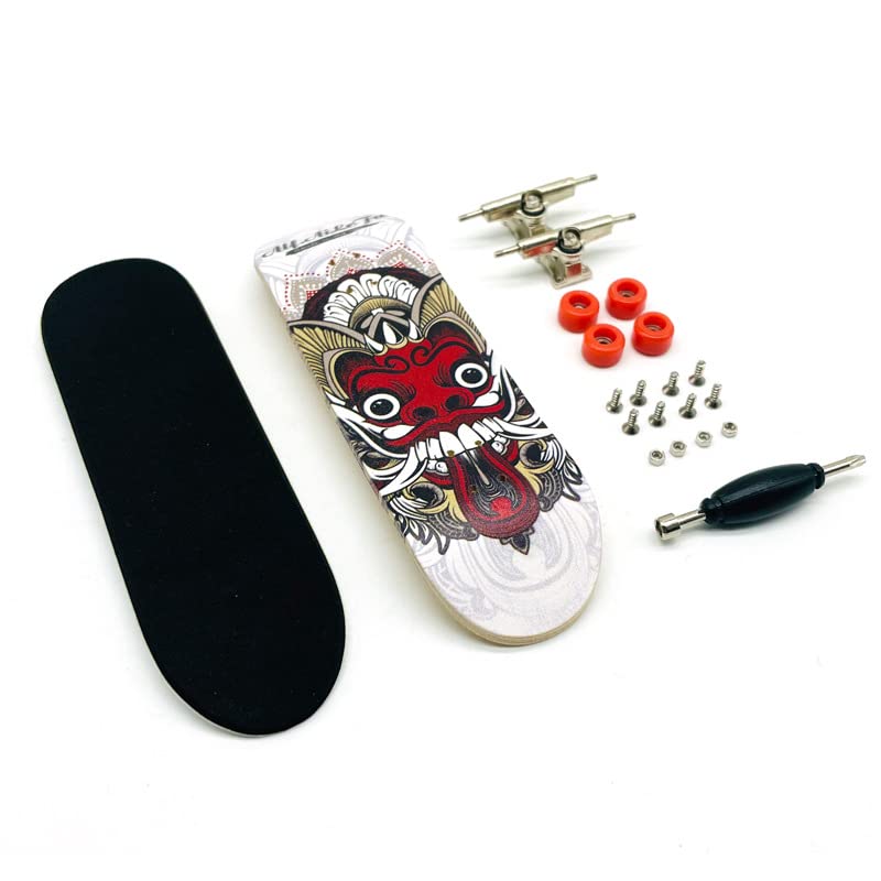 Pro Fingerboard Complete 30mm Skateboard Mini Small Hand Skate Professional Finger Board Full Wood Maple Wheels with Bearings for Kids (B10)