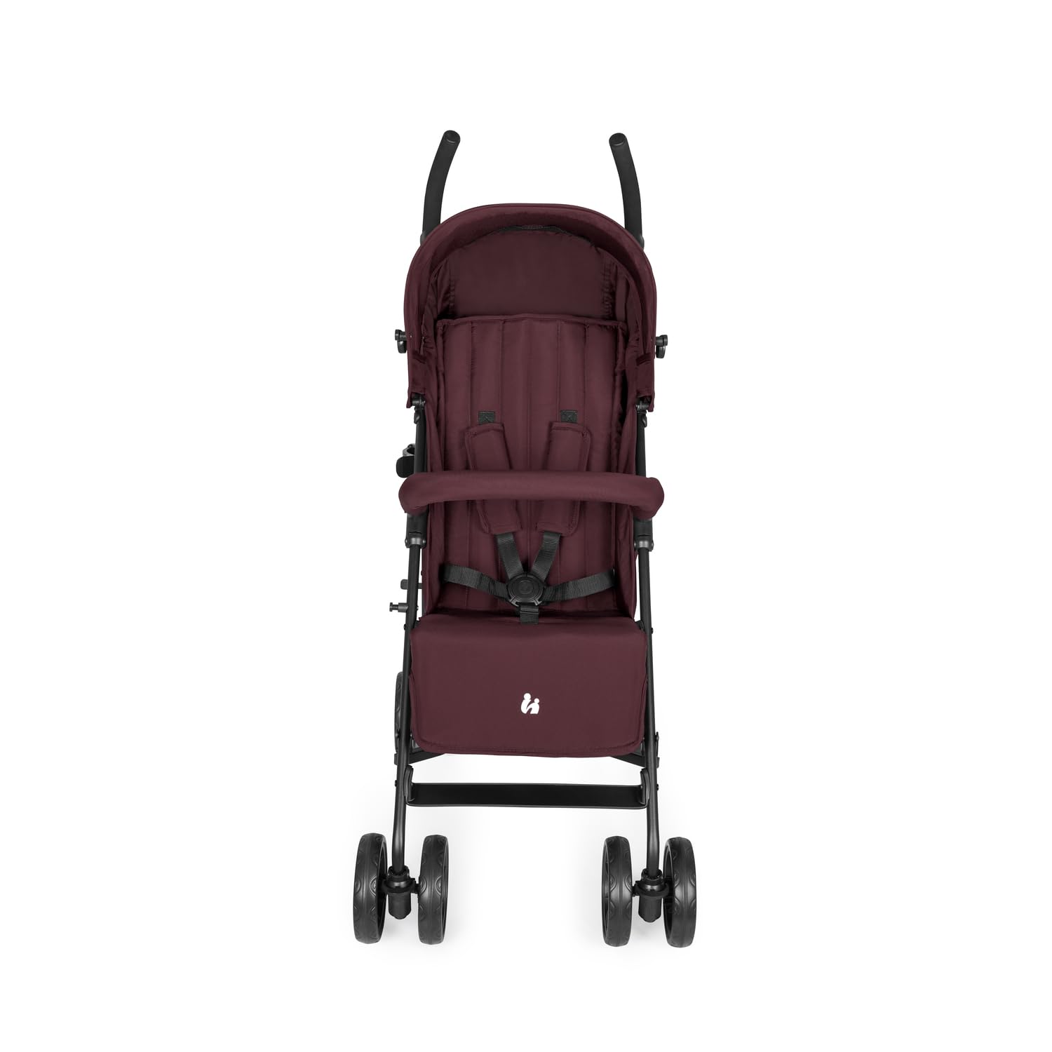 hauck Fold N Care, Blackberry - Passeggino a Ombrello per Bambini da 6 Mesi fino a 22 kg, Pieghevole e Leggero (7,6 kg), Schienale Reclinabile, Cappottina UPF 50+, Cesto XL, Ruote EVA Piroettanti