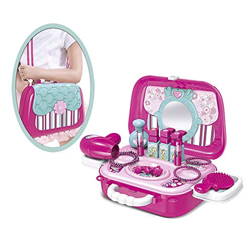 Tachan- Bolso MALETÍN Belleza 2X1 con JOYERÍA+Band 008-933A Bandolera, Dibujo Animado, Color Rosa, Small (CPA 723008933A)