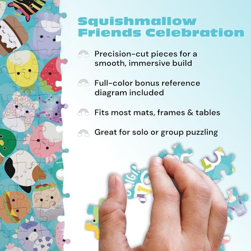 Rompecabezas Buffalo Games Squishmallow Friends de 300 piezas para adultos | Arte oficial licenciado, fabricado en EE.UU., piezas de fácil agarre, cartón reciclado, 21 x 15 pulgadas, incluye póster, arte enmarcable y listo para regalar miniatura 4