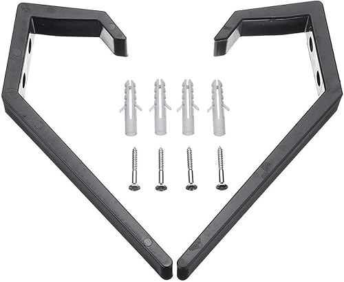 Miniatura 7 de 6 soportes para casco, ganchos colgantes de plástico para colgar en la pared, sombrero, guante, zapatero (blanco-6 unidades)