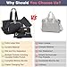 Diaper Bag Tote for Baby 7Pcs - Large Mommy Bag with Portable Changing Pad, Pacifier Case and Organizer Pouches, Multifunctional Hospital Bags for Labor and Delivery Travel Baby Bag for Boy Girl