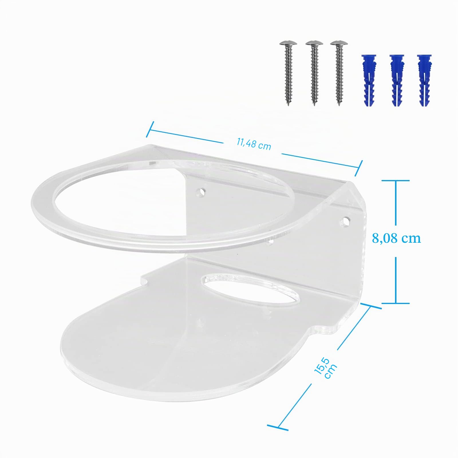 HOLACA Soporte de pared compatible con TP-Link Deco XE75, Deco XE75 Pro, Deco XE75 AXE5400, Deco X15 AX1500, paquete de 2