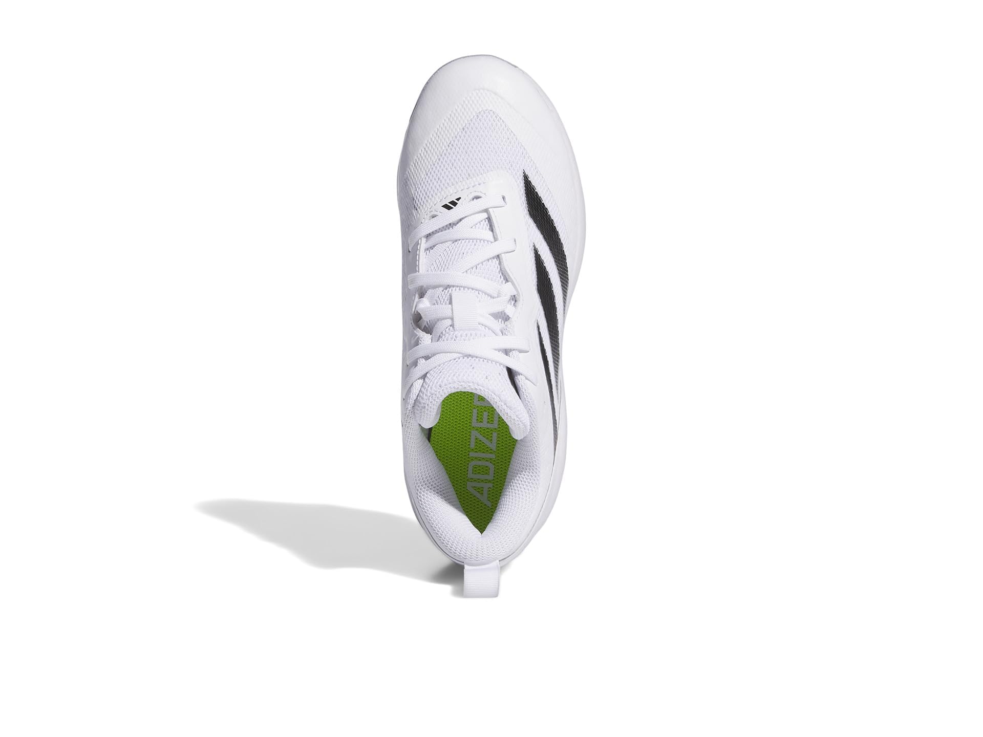 adidas Adizero Instinct Softball Sneaker, White/Black/Silver Metallic, 1 US Unisex Little Kid