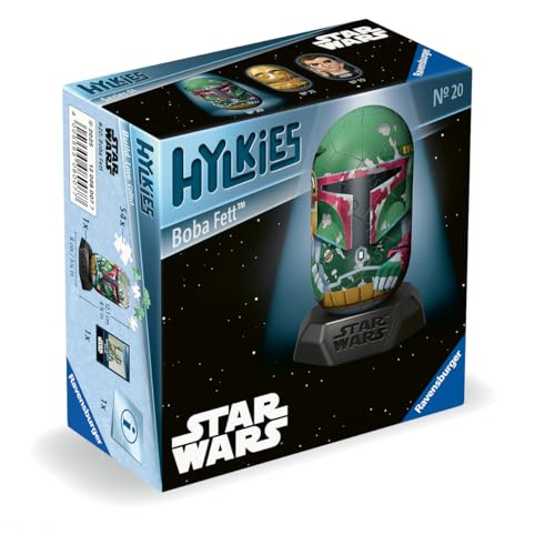 Ravensburger Puzzle 3D Hylkies Édition Star Wars Figurine n°20 Boba Fett Adultes et Enfants 54 pièces numérotées à Assembler sans Colle Support Inclus Star Wars 12008007 - vue 2