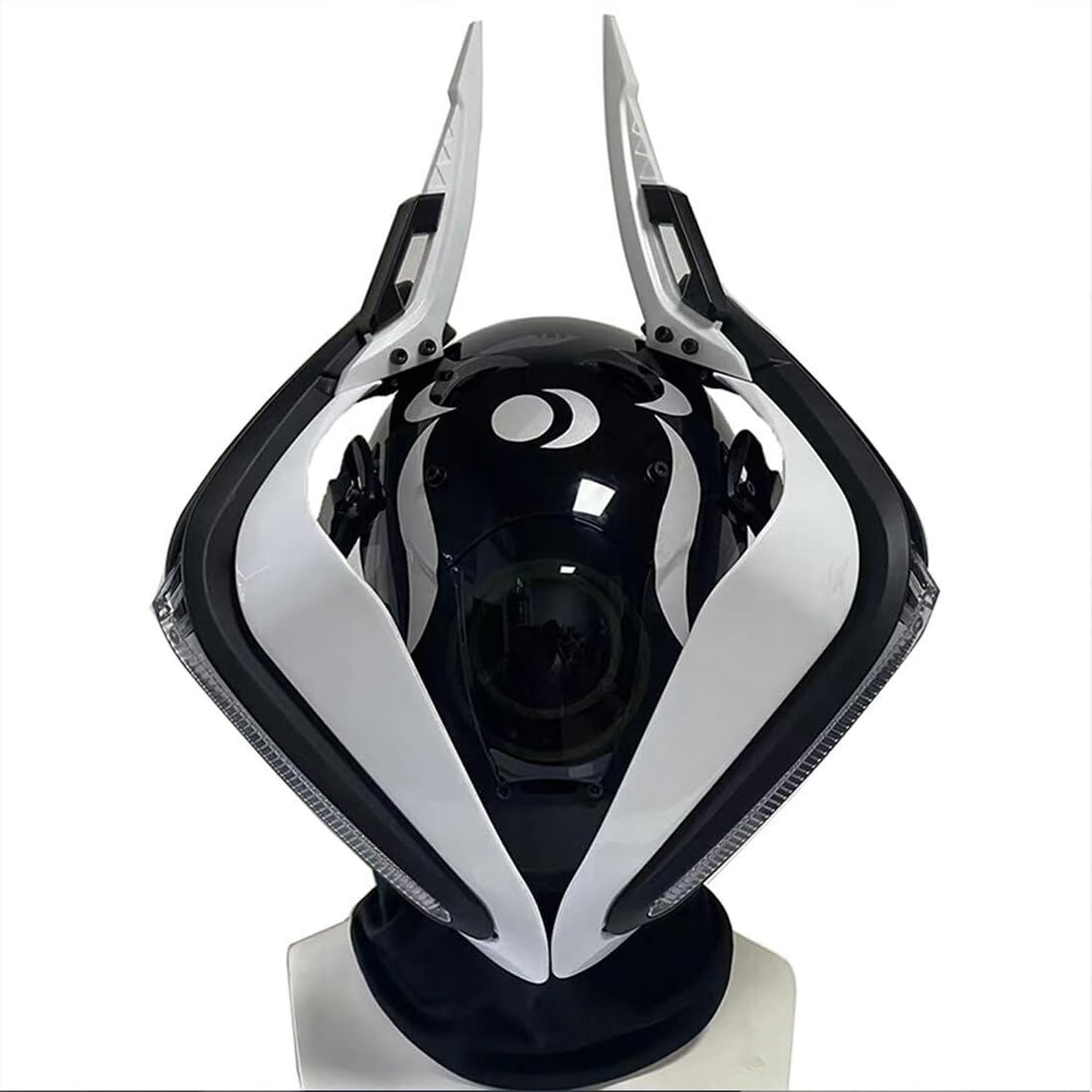 OYDL Cosplay Helmet for Men, Futuristic Tech Punk Mask with LED Light for Cyberpunk Cosplay: Type a