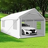 CooTentler Rainproof Portable Paint Booth 20X12X10FT Spray Booth with 6pcs Mesh Windows & Floor for Painting Cars, Auto Parts, Big Furnitures and Other Items (White)
